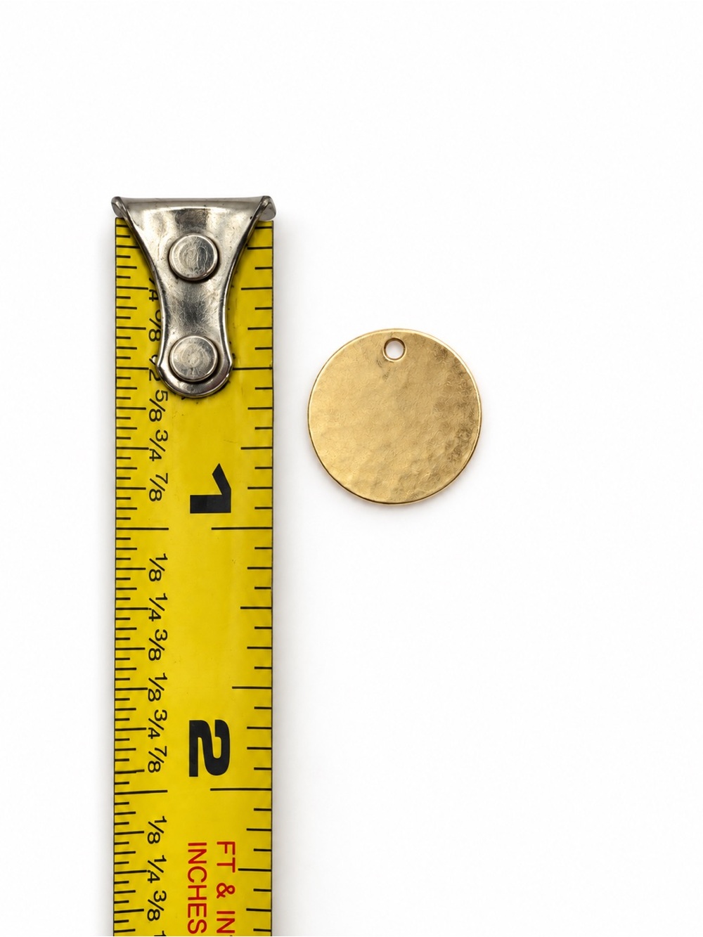 Custom Stamped Coin Pendant - Small | Made to Order - Picture 4 of 4
